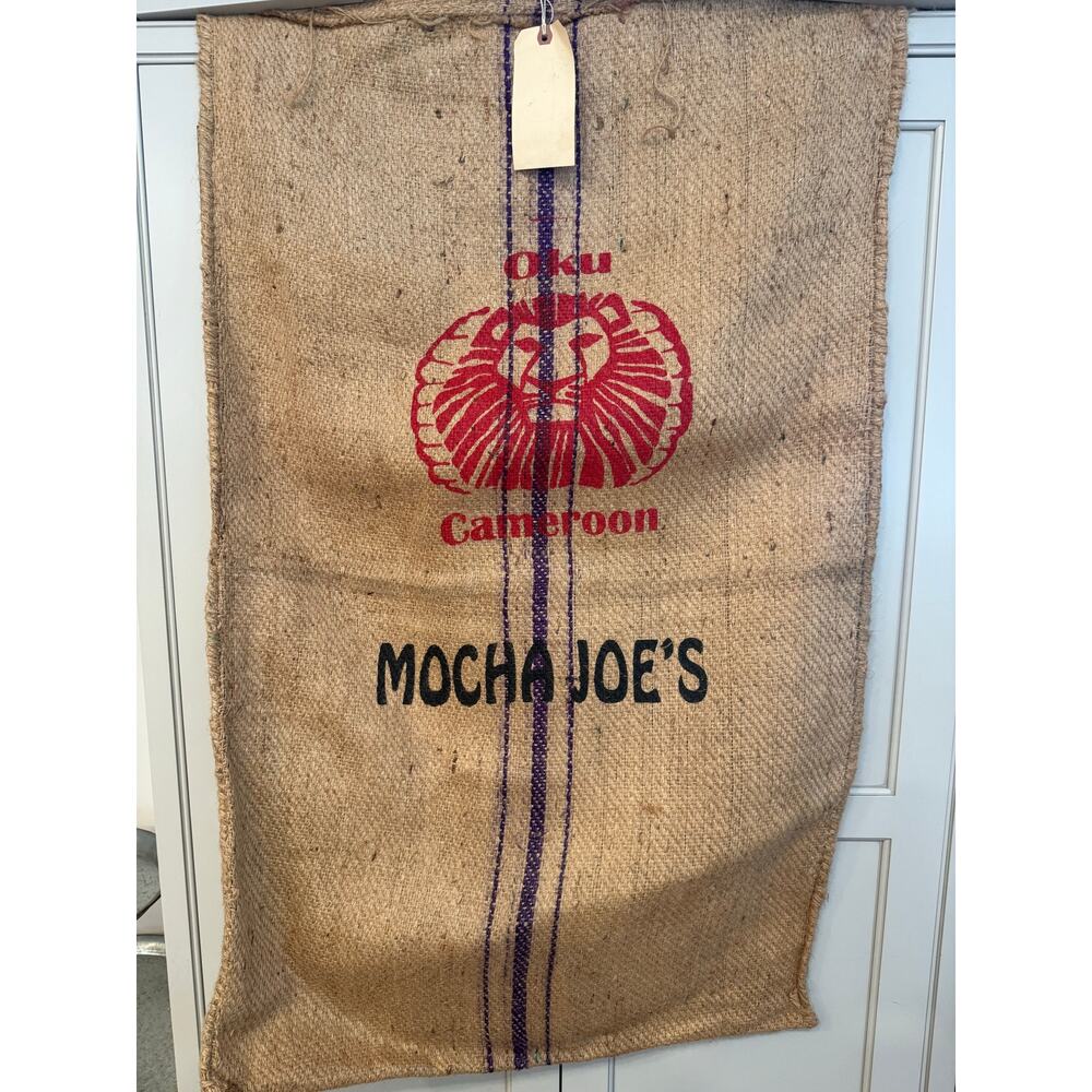 Jute Burlap Coffee Bag Sack Oku Cameroon Mocha Joe’s JL
